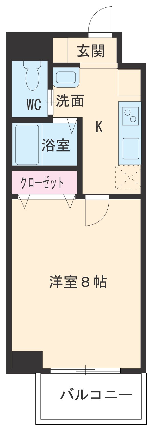 サンヒルズ新瑞橋の間取り