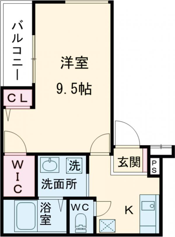 フジパレス南海貝塚駅西Ⅰ番館の間取り