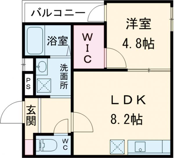 フジパレス南海貝塚駅西Ⅱ番館の間取り