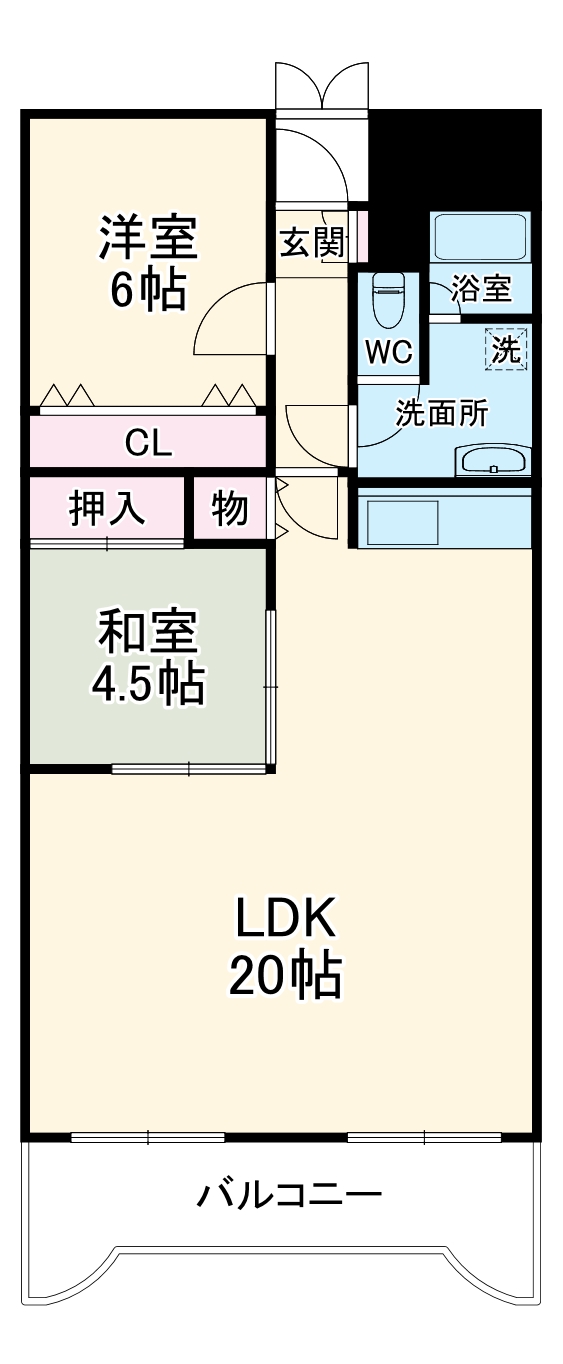 ホワイトキャッスル平針Ⅱの間取り