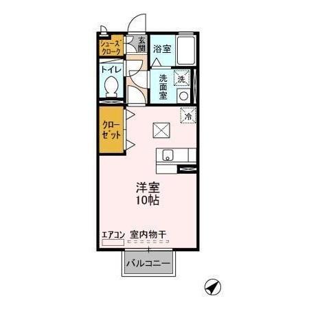 メゾンボナール Bの間取り