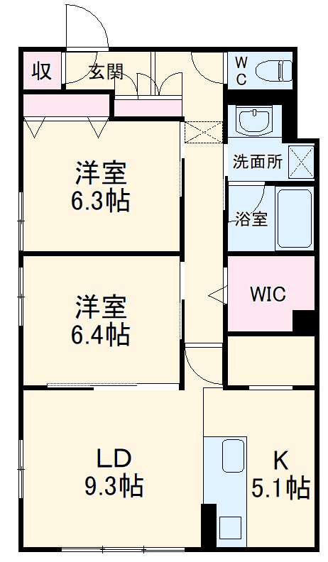 ケントスクエア八番館の間取り