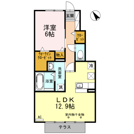 アゼリア岸岡の間取り