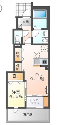 Orchard西崎の間取り