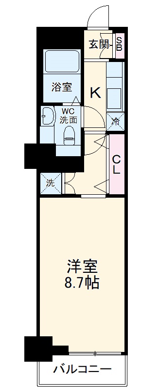 リヴシティ関内の間取り