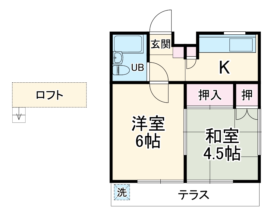 ジュネパレス松戸45の間取り
