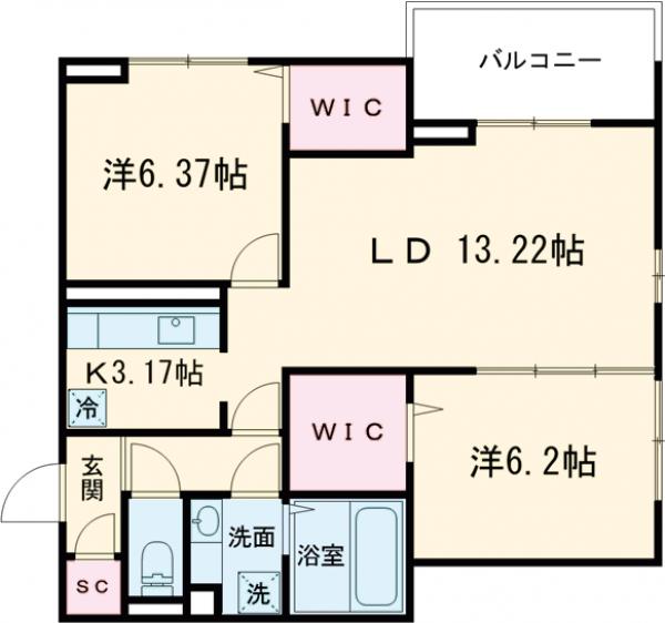 メゾン・ド・アヴニールの間取り