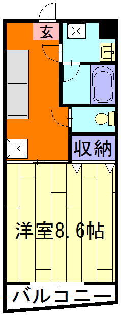 ユートピアⅠの間取り