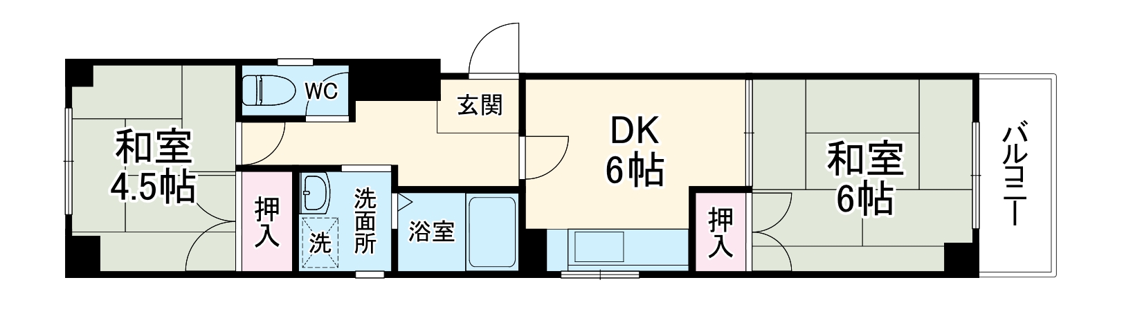 伸栄ハイツの間取り