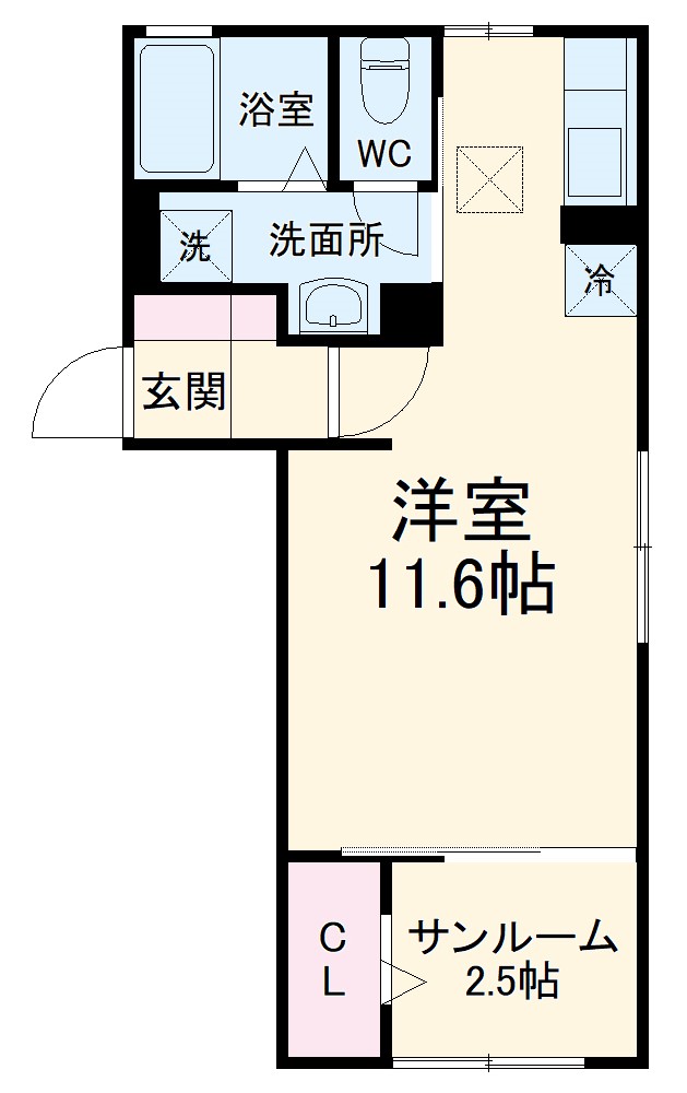 セジュールKFⅡの間取り