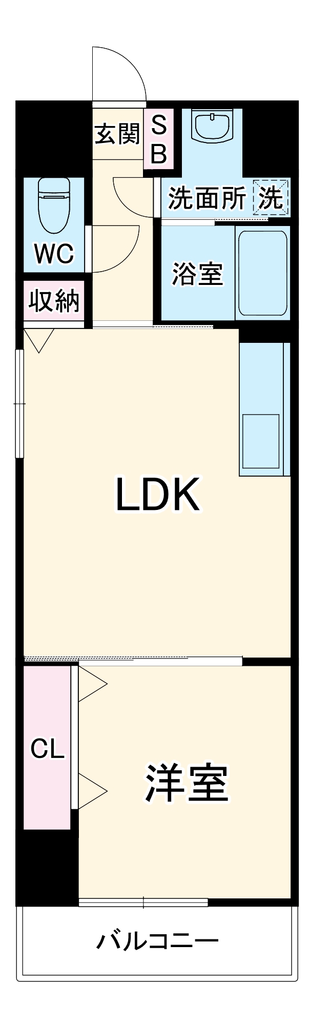 グランリーフ本通の間取り