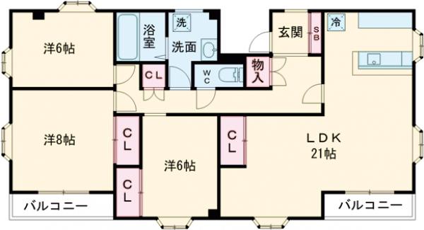 セシル富士見台の間取り