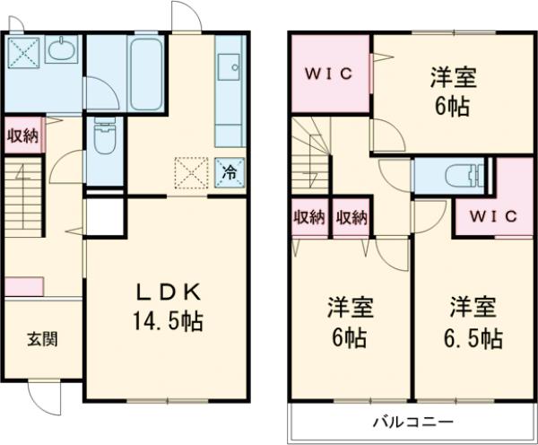 コモレビ大蔵L棟の間取り