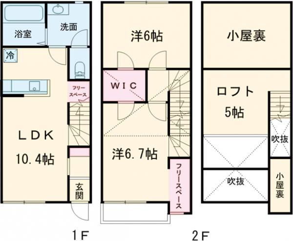 CLAIR咲 Cの間取り