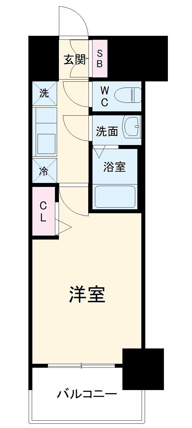 プレサンスNAGOYA覚王山の間取り