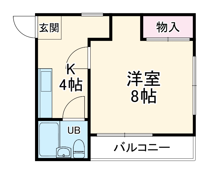 メゾンサカイＣ・202号室の間取り