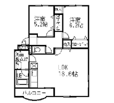 CITY COURT 東町の間取り
