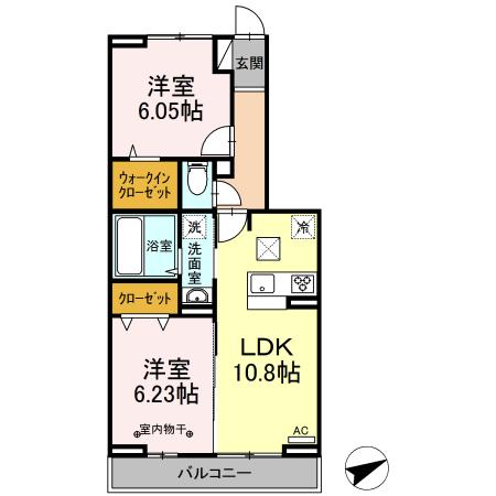 クーラクーDの間取り