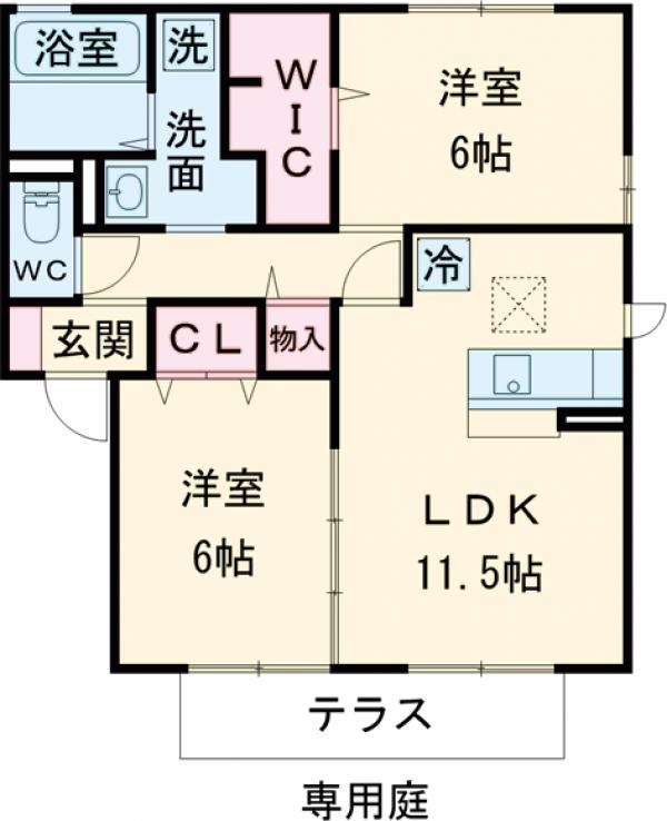 エスペランサ Bの間取り