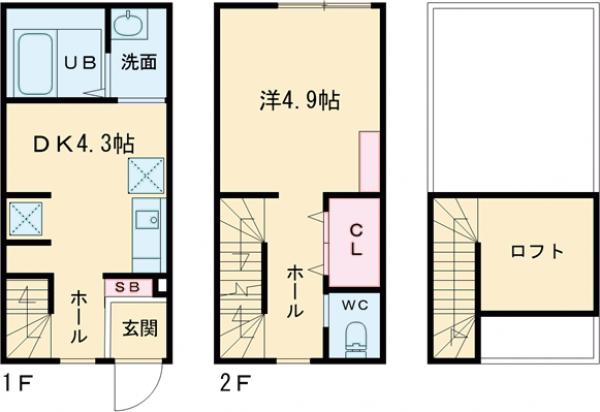 ルナ三軒茶屋の間取り