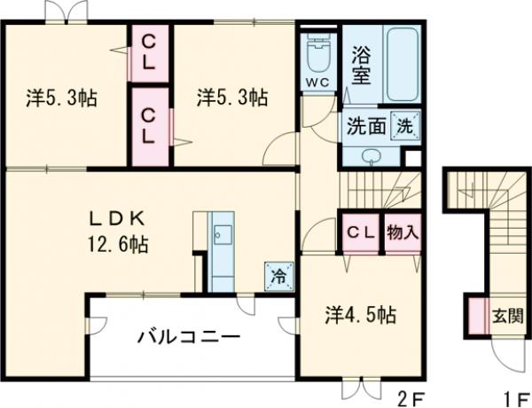 シティパル櫻の間取り