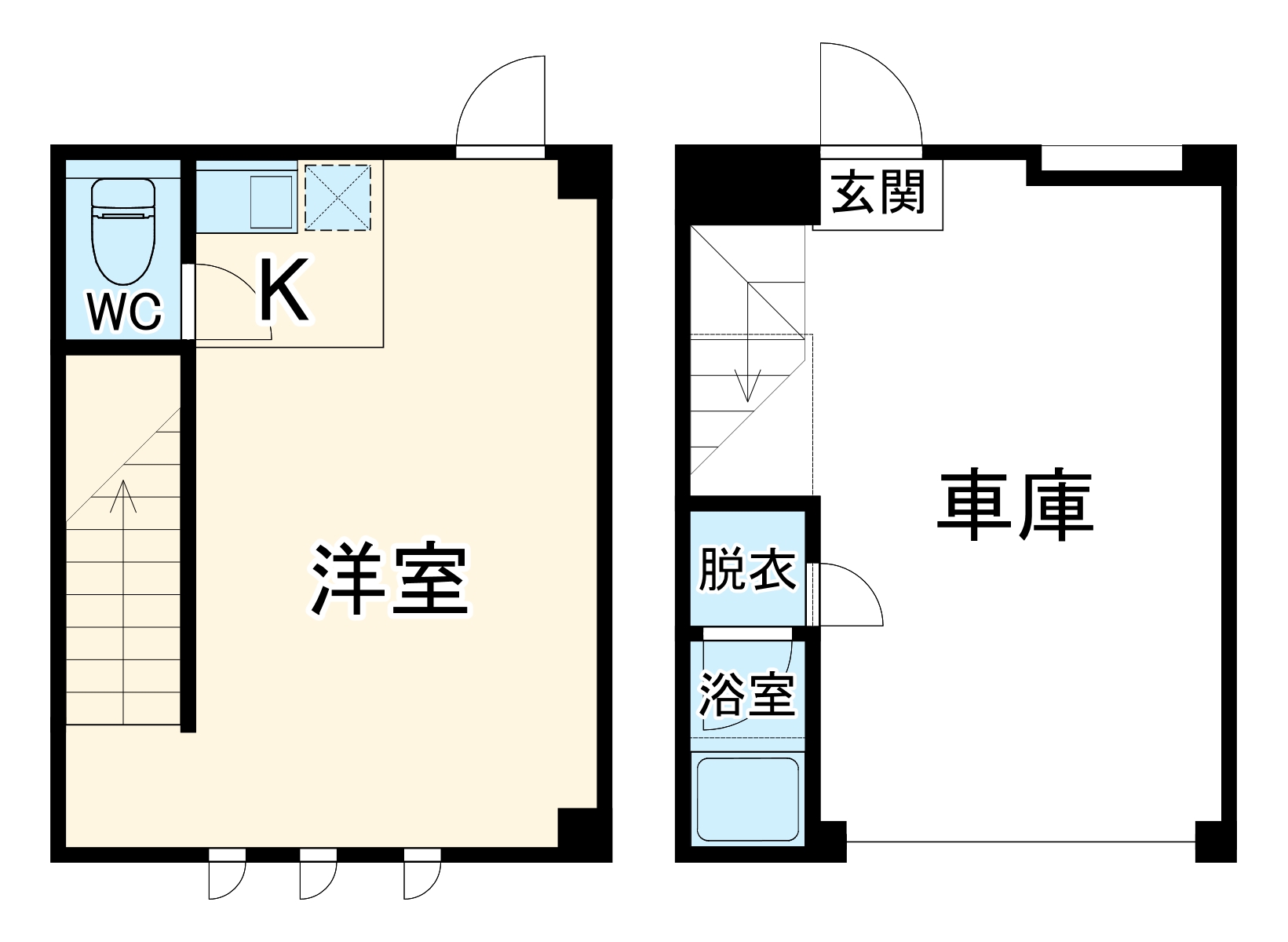 玉井町GarageHouseの間取り