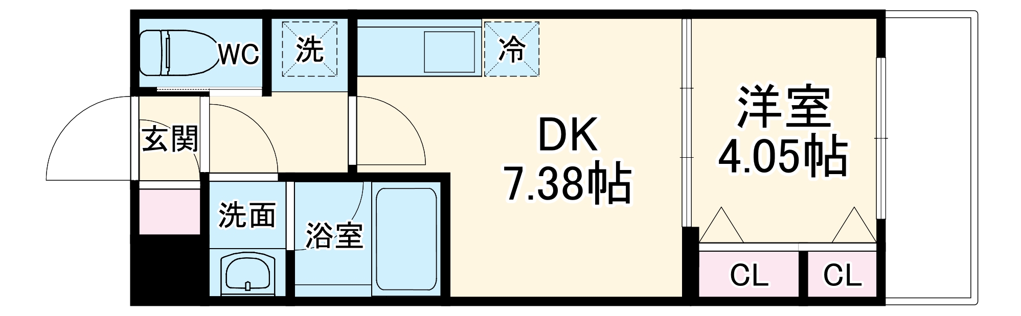 ガレリア大阪空港Ⅱの間取り
