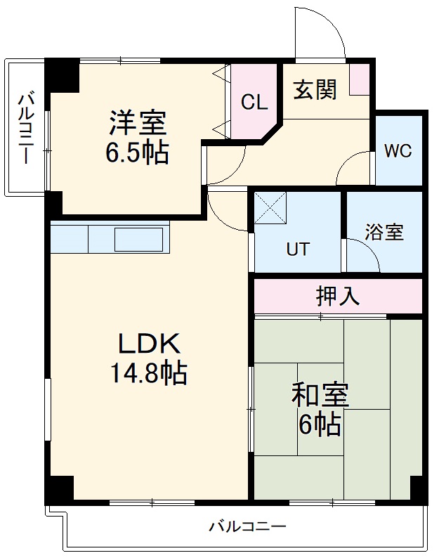 ベルコリンマンションの間取り