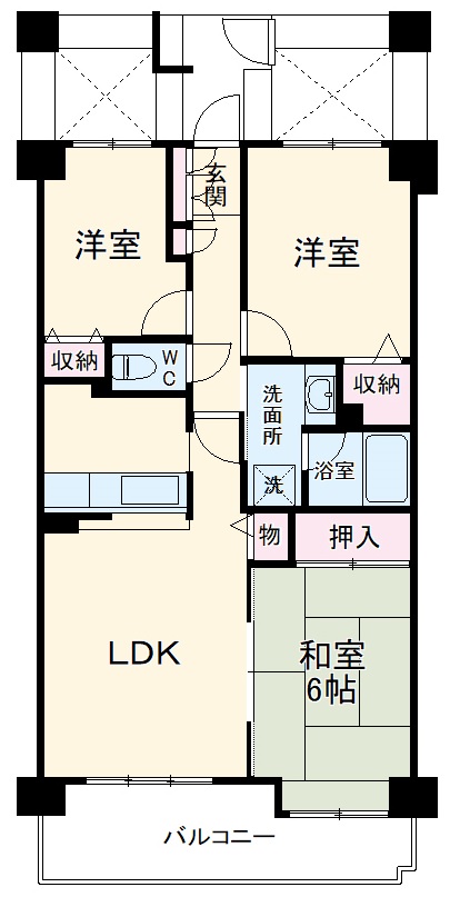 ライオンズプラザ新越谷の間取り
