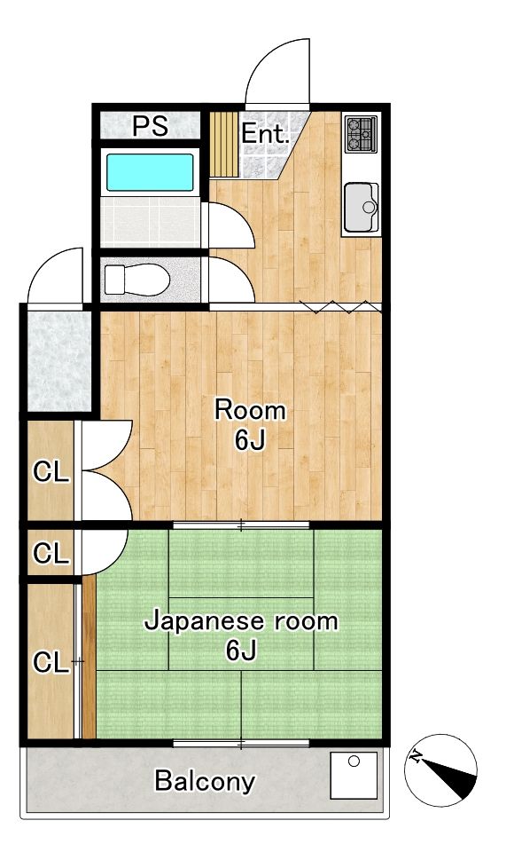 煉瓦館15の間取り