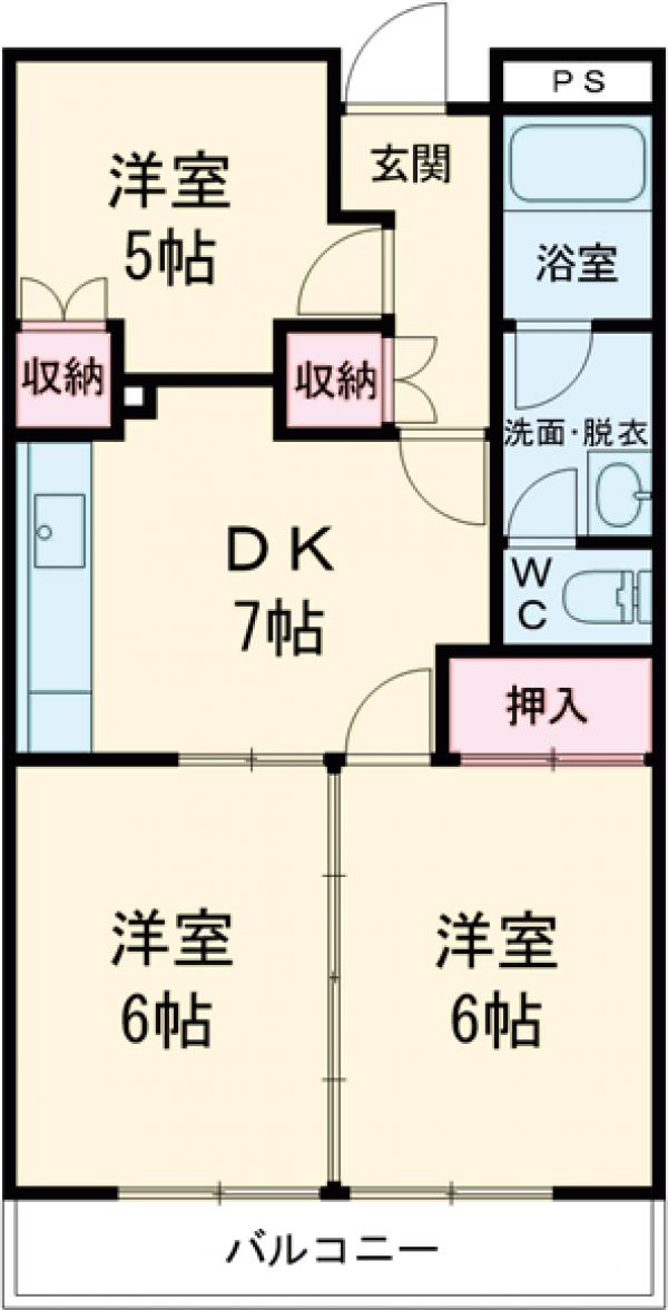 リバーサイドマツトシの間取り