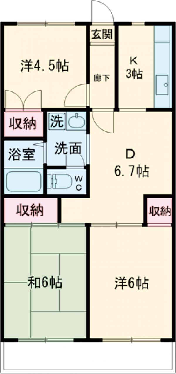 ロイヤルハイツ船堀の間取り