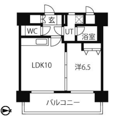 スタジオスクエア泉の間取り