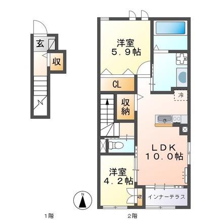 エルシオン長塚の間取り