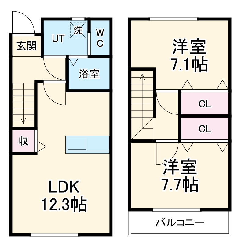 フォレストⅠの間取り