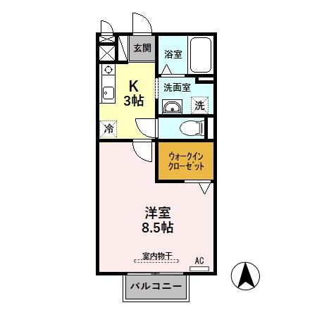 セジュール望 Aの間取り