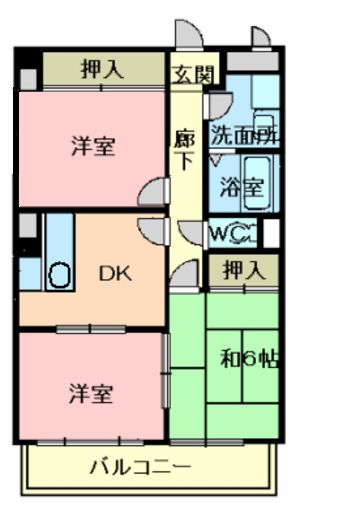 エスポワールメゾン神郷の間取り