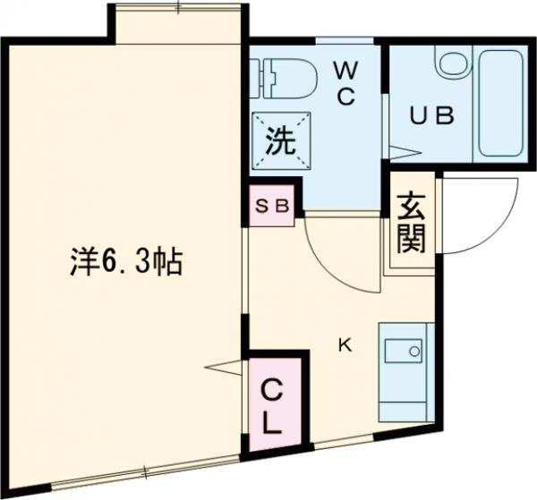 西つつじケ丘の完工年月(2010年2月)築の賃貸マンションの間取り