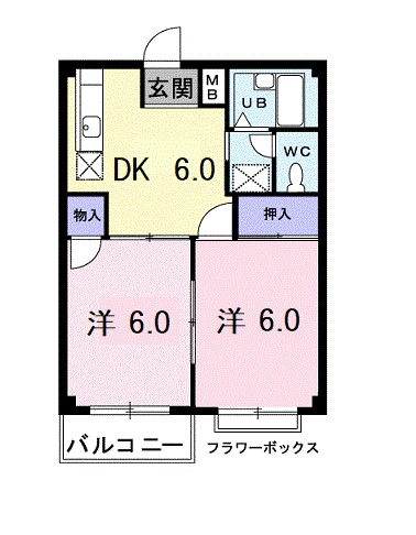 エトワールハイツの間取り