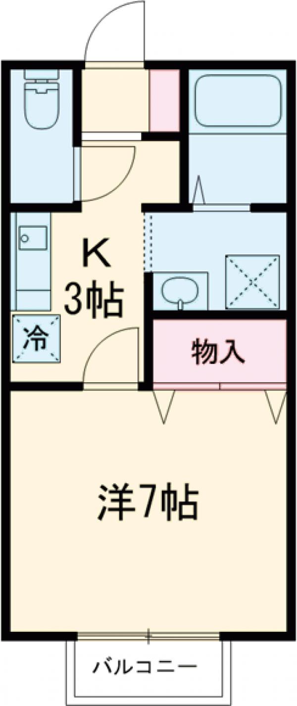 プリシェールミレニアム　Ⅱ・102号室の間取り