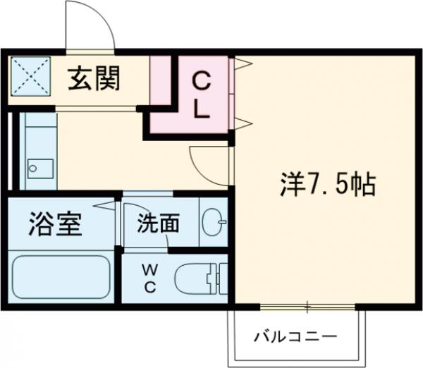 セジュール大山崎の間取り