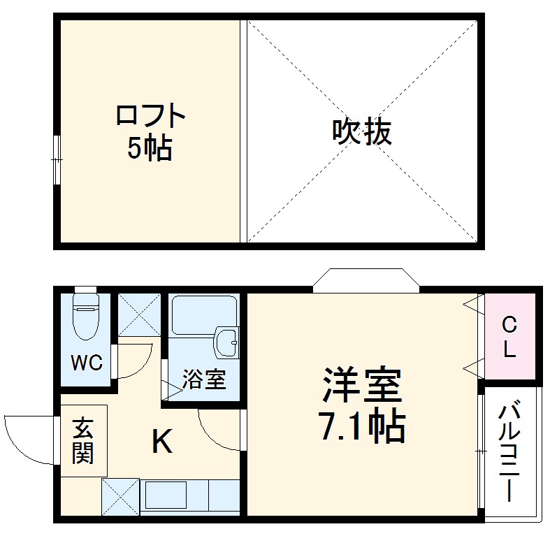 ハピネス井尻の間取り