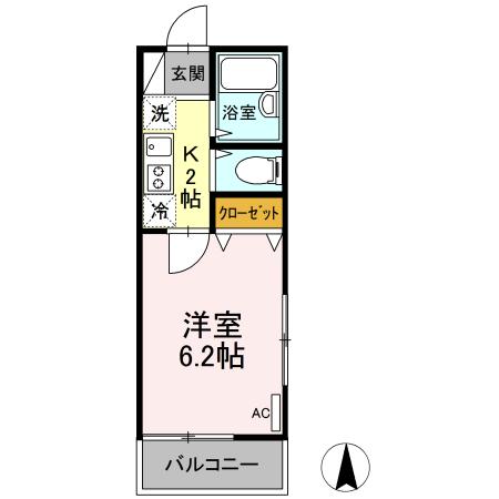 ウイング矢川の間取り