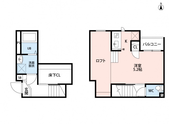 CB春日部プレナの間取り
