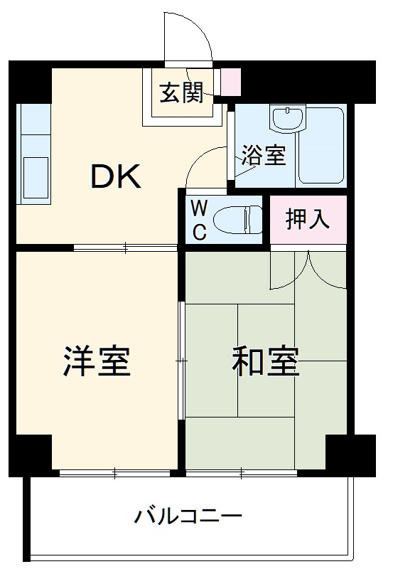 シャトー南台の間取り