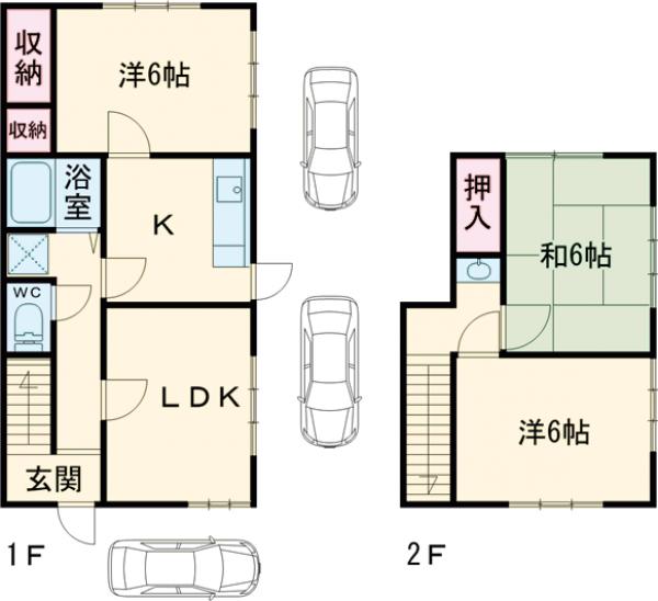 栃木市大平町新戸建の間取り