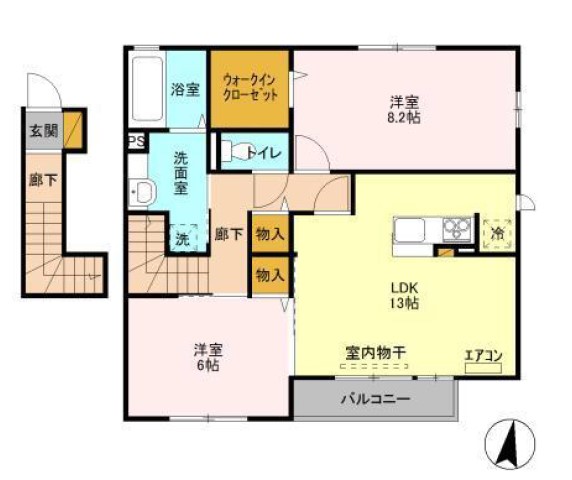 Azure(アズール) Bの間取り