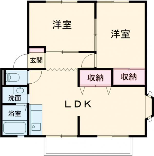 サンビレッジきらら D棟の間取り