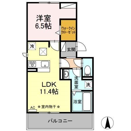 ソレイユ六条の間取り