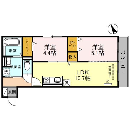 D-roomエスポワールの間取り